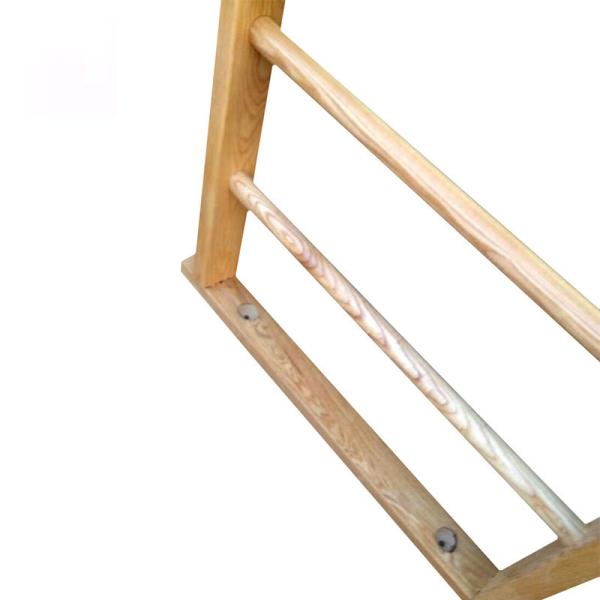 Wooden Kids Gymnastics Wall Ladder Indoor High 270CM For Sports Medicine Clinics