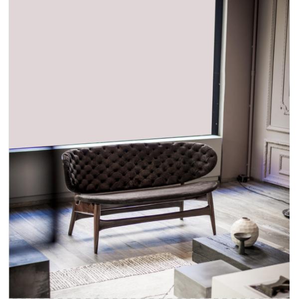 Custom Made Eco Friendly Wood And Fabric Dining Chairs For Cafes / Bar / Meeting Room