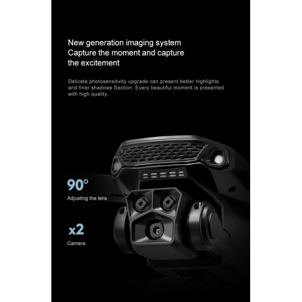 Lu900 Mini Drone 4k Dual Camera Drone With 5g Wifi Fpv Abs Remote Control Toys 100m Image Transmission Distance Yes Gyro