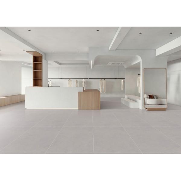 Light Grey Matte Soft Glazed Porcelain Tiles 600x1200mm