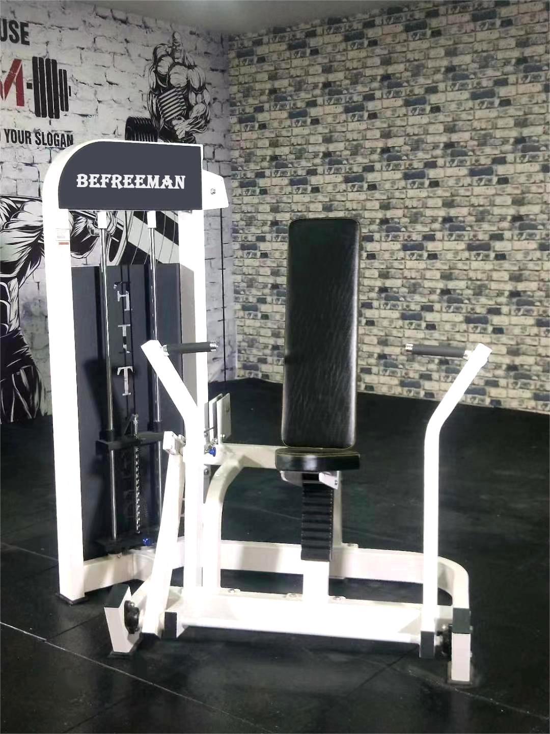 Foldable Chest Press Machine with Customized Logo and Wooden Box Package, Seated Chest Press for Indoor Commercial Gym Use