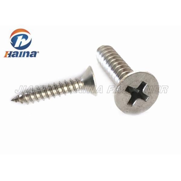 A2 A4 Stainless Steel Cross Recessed DIN7997 Contersunk Self Tapping metal Screws for steel