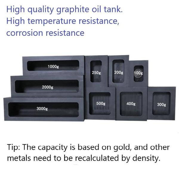 Customized Graphite Mold for Precious Metal Casting Silver Gold and Copper Ingot Mold