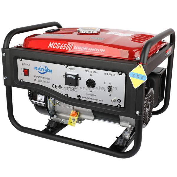 Portable Home Power Generators Gasoline 3kw 5kw 6.5kw 8kw 8kva 230v for Outdoor Camping