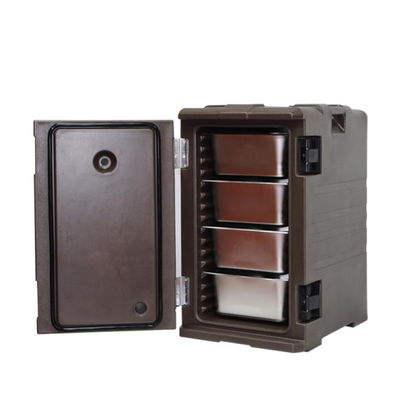 Thermal Box Insulated Food Pan Carrier 120L Dark Coffee