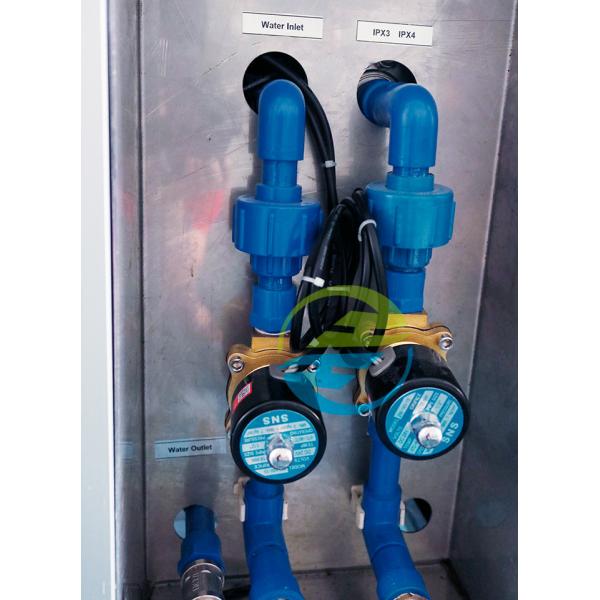 Радиус трубы 200~1600 мм Оциллирующая труба Испытатель IPX3 IPX4 Защита от проникновения с оборудованием для IP-испытаний