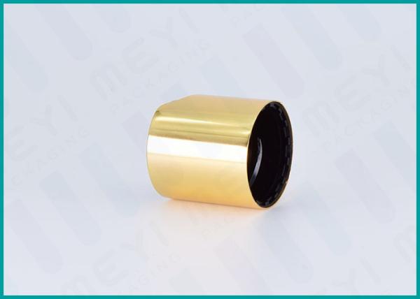 Highly Sealed Gold Disc Top Bottle Caps And Lids 24/410 With Black Press Top