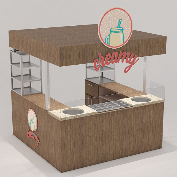 Customized Modern Shop Display Design Counter Set for VSC One Stop Design Service