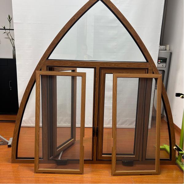Aluminum Casement Window with Thermal Break Frame and EPDM Sealant