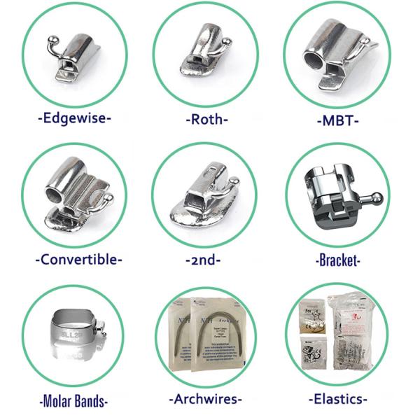 2-я молярная ROTH / MBT Ортодонтические ротовые трубки 0.022 