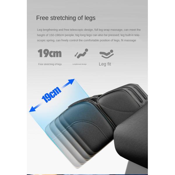 Full Body Electric Shiatsu Massage Chair Zero 135cm SL Track 3D Manipulator