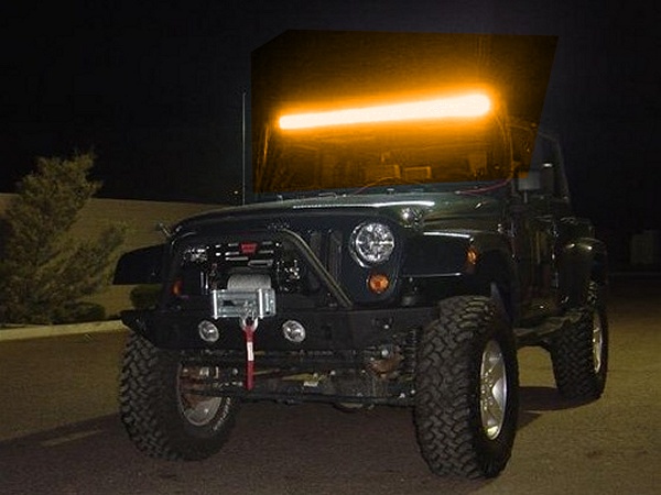 32 inch Led Truck Light Bar Wireless Remote Control 180W Super Cool Yellow White