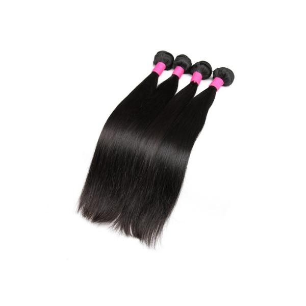 Glossy Straight Virgin Brazilian Human Hair Extensions For Adults Clean & Neat Ends
