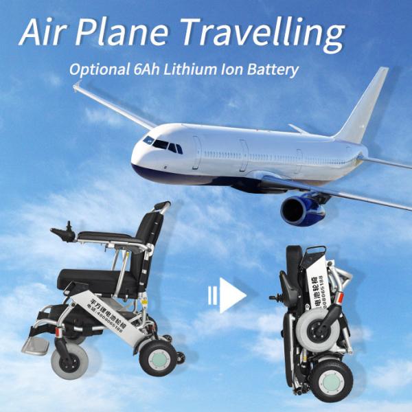 Почистьте кресло-коляску щеткой света мотора складную электрическую для путешествовать аэропорта