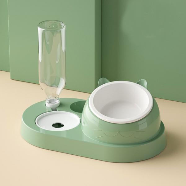 Cat Bowl Ceramic Bowl Protects Cervical Vertebrae Automatic Drinking Oblique Mouth Cat Bowl Against Overturning