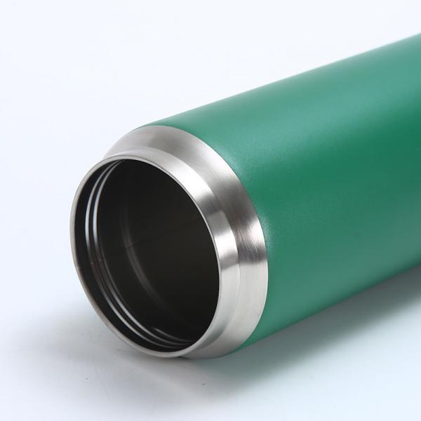 Botella de 18 oz de agua aislada de acero inoxidable con tapa de hielo rosa