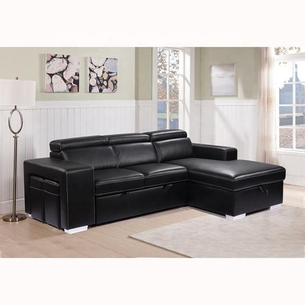 OEM/ODM Furniture Manufacturer hot sale high quality luxury leather sofa set living room Pull out Sofa bed