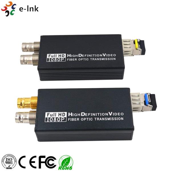 Mini tipo 3G-SDI ao conversor da fibra ótica, conversor video completo 1080P da fibra de HD Sdi