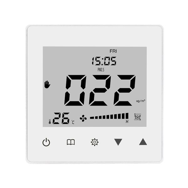 Smart Fresh Air LCD Digital Ventilation Controller With Timer Manual Mode For HVAC System