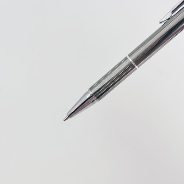 Office Stationery Aluminum Press Ballpoint Pen 1.0mm Fluent Writing Custom Logo Ball Pen