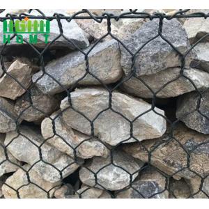 погружение Gabion отверстия 80x100mm шестиугольное горячее гальванизировало покрытое пластиковое Pvc