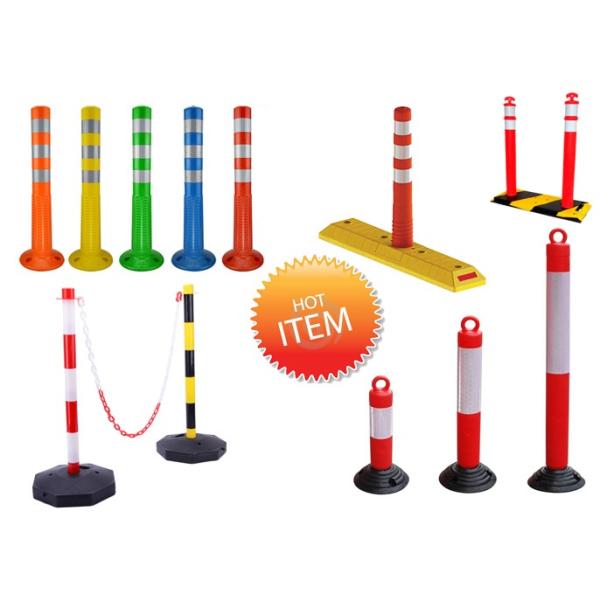 750mm PVC Road Safety Warning Post Flexible Plastic Delineator