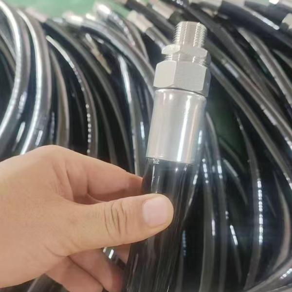 High Quality Black Color 3/4 Explosion proof flexible rubber hose Oil Rubber Delivery Hose for Petroleum Gasoline