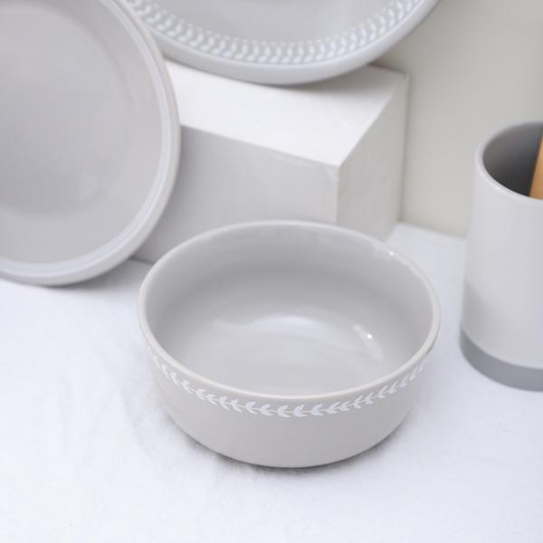 FDA LFGB Approval Coastal Ceramic Dinnerware Sets 4 Piece Dish Set