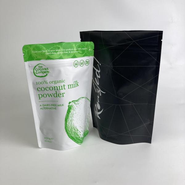 Custom Printed Food Grade Resealable Aluminum Foil Bags Stand Up Zipper Bags for Protein Powder