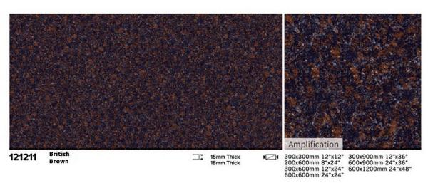 Firebrick Antibacterial Outdoor Stone Tile 600x1200mm Brown