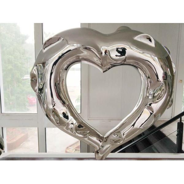 Polished Modern Stainless Steel Art Sculptures Metal Outdoor Decoration