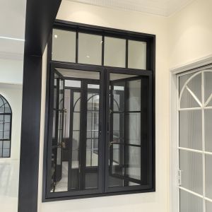 Thermal Break Dual Action Aluminum Casement Window System Custom Sizes Colors