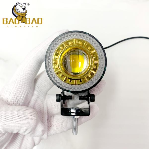 Aluminum White Yellow Flashing 12V 24V Motorcycle Spotlight RGB Ring LED Fog Light