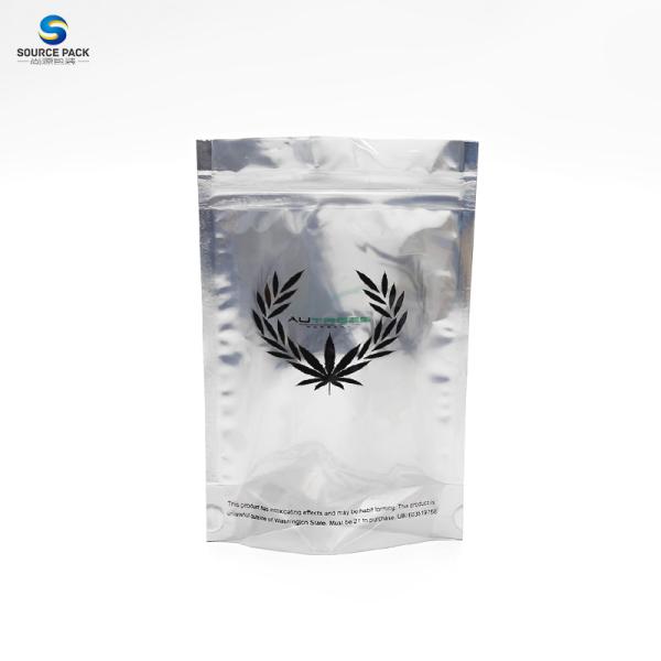 Нерегулярная специальная форма Заказные мешки Mylar Попаковка сорняков Детская защитная резьба