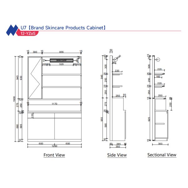 Stainless Steel Retail Jewelry Display Cases Glass Shop Counter Display Cabinet Multilayer Rack