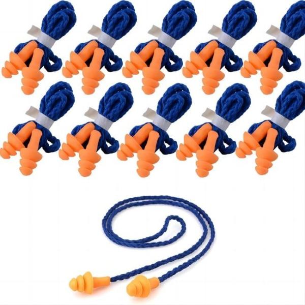 Safety Reusable Silicone Earplugs 31.5*12.5mm with 32dB SNR Noise Reduction and Washable Design