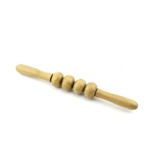 Wooden Anti Cellulite Massage Roller Ball Stick Health Therapy