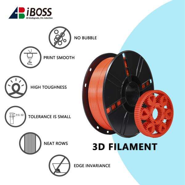 Филамент 3D-печати Китайский красный PLA+3D-принтер Прочность филамента увеличена 1,75 мм