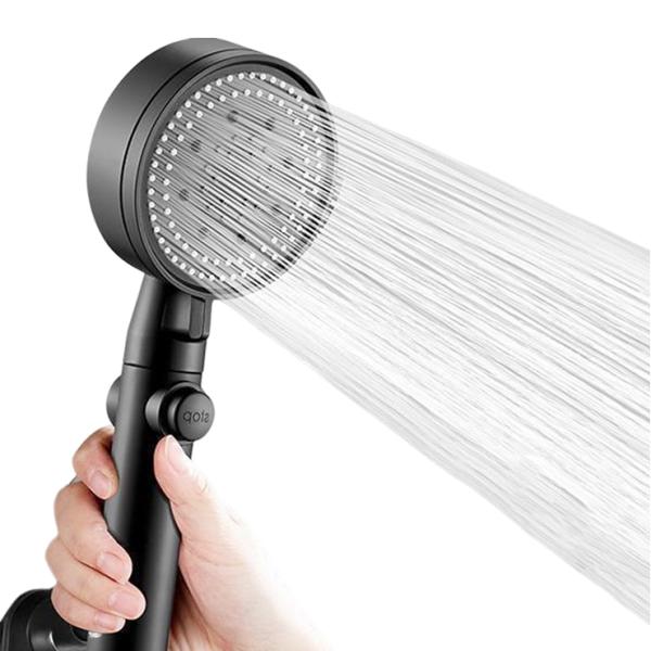 Lotus Aluminum Shower Head Nozzle Set Detachable Self cleaning