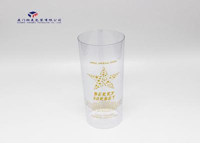 Hot Stamping Plastic Clear Packaging Tubes Without Covers 6.5cm Dia 20cm Height