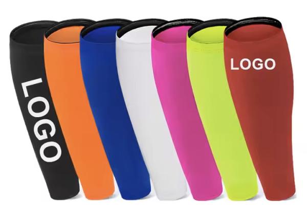 Elastic Breathable Sport Colorful Right Left Legs Compression Calf Brace Support