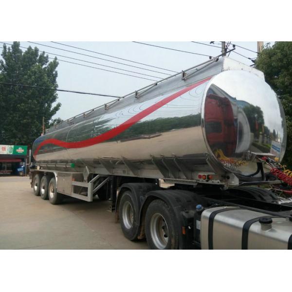 Aluminum Alloy Fuel Tank Semi Trailer 45000L ~50000L With Air Bag Suspension