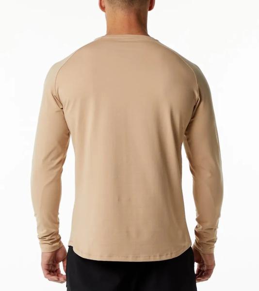                  Factory Custom Logo Men′s Fitted Long Sleeve 94% Cotton 6% Elasticity Custom Logo Shirt             