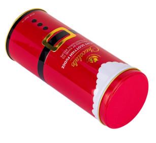 A cookie Tin Box Tea Tin Metal dos doces do bolo do biscoito do Natal pode circularmente dar forma