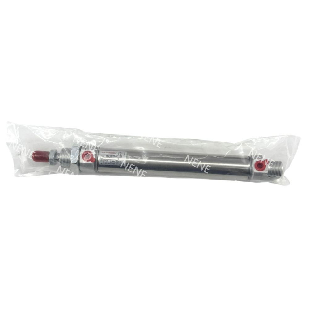 RM/28010/M/100 Magnetic Ø10mm 100mm Stroke Cylinder NORGREN Reed Switch Compatible Compact Stainless Design