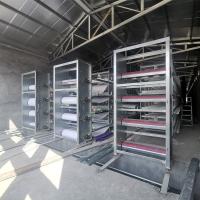 uso 1.75m automático da gaiola da galinha do sistema H da correia do estrume das aves domésticas de 1.4m