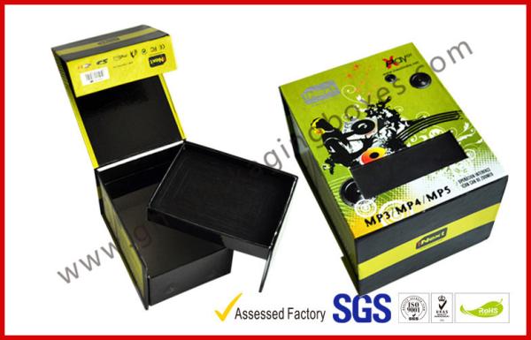 Two Layers / Swivel Rigid Board Gift Packaging Boxes , Custom Colorful Printed Packaging Boxes