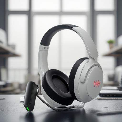 Type-c White Plastic Wireless Gaming Headsets 7.1 Surround Bluetooth Gaming Headset