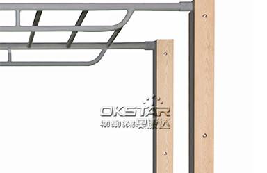 Steel outdoor fitness equipment horizontal ladder climbing ladder