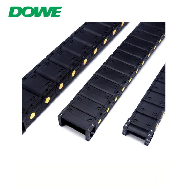 H20x50 Enclosed Yellow Strength Plastic Track Electric Cable Towing Chain